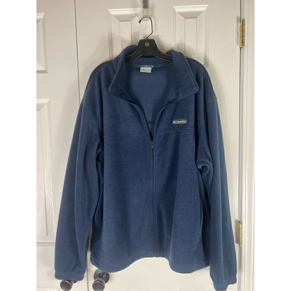 Columbia Mens Blue Fleece Jacket Size XXL